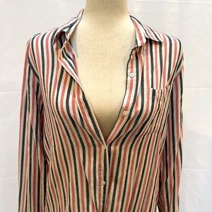 Clare V x Steven Alan linen/cotton oversized button down size M